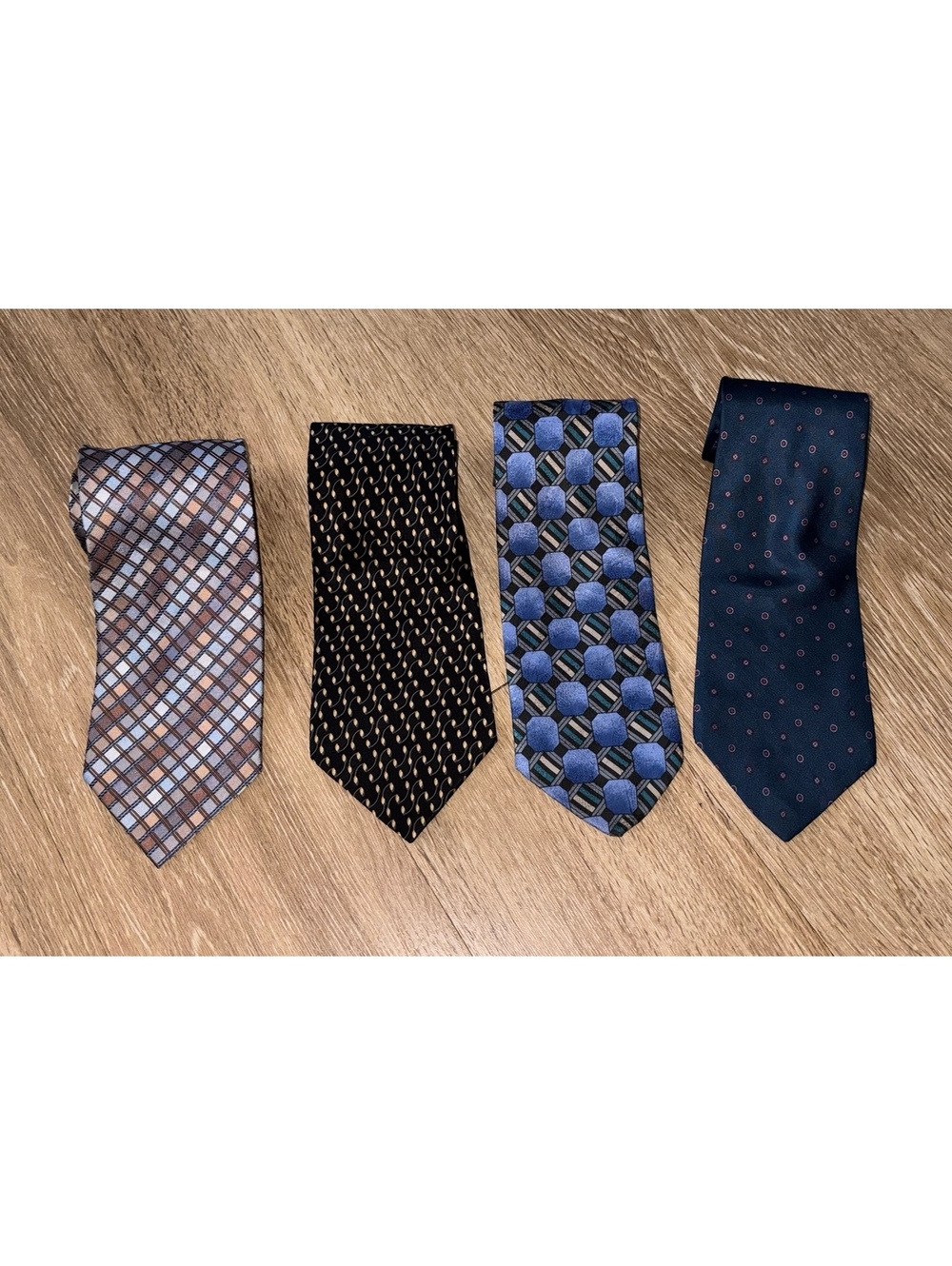 Mens Tie Lot 4 Geoffrey Beene Giorgio Brutini Classic